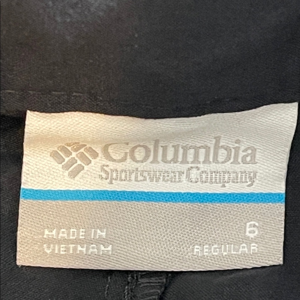 COLUMBIA Women's Saturday Trail Stretch Pant Black With Pockets Size 6 - Picture 9 of 11